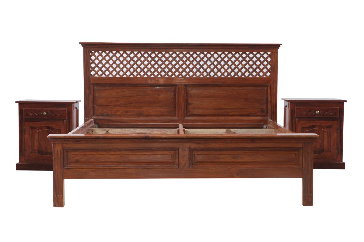 Exotic Bed Wooden Jaali