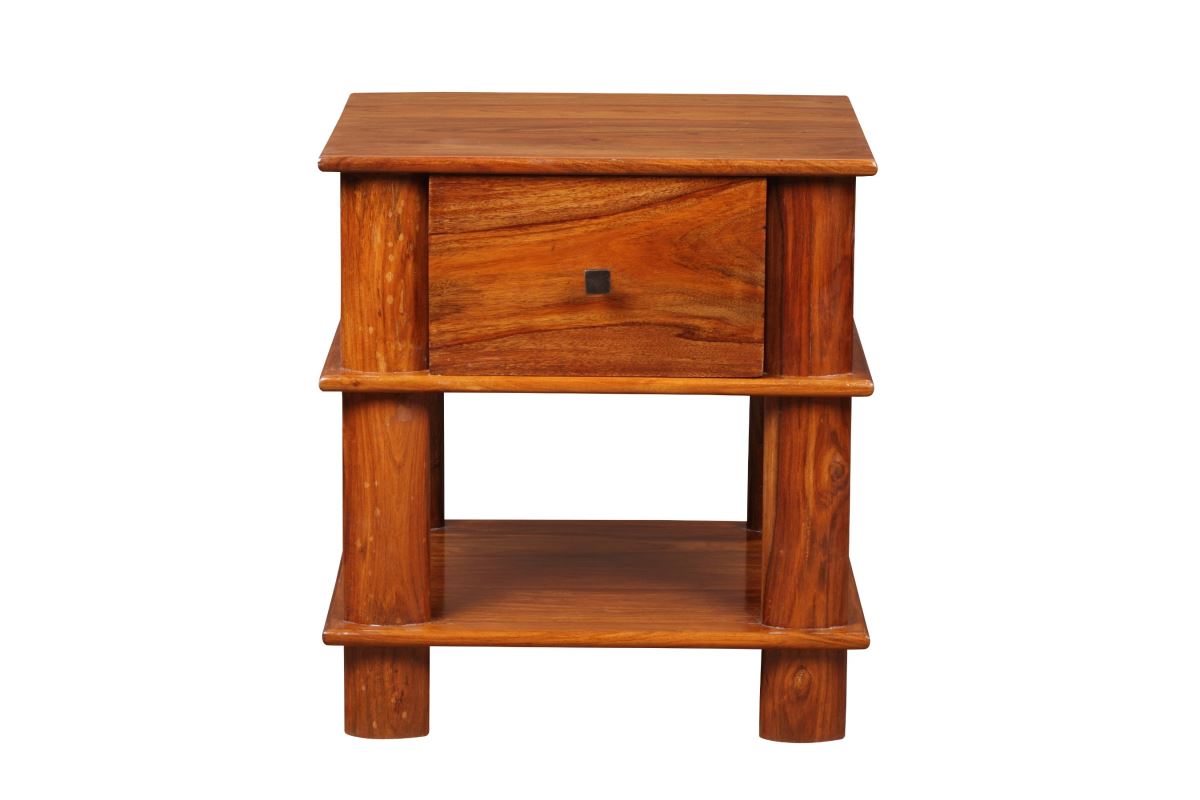 Contour  Side Table With Drawer